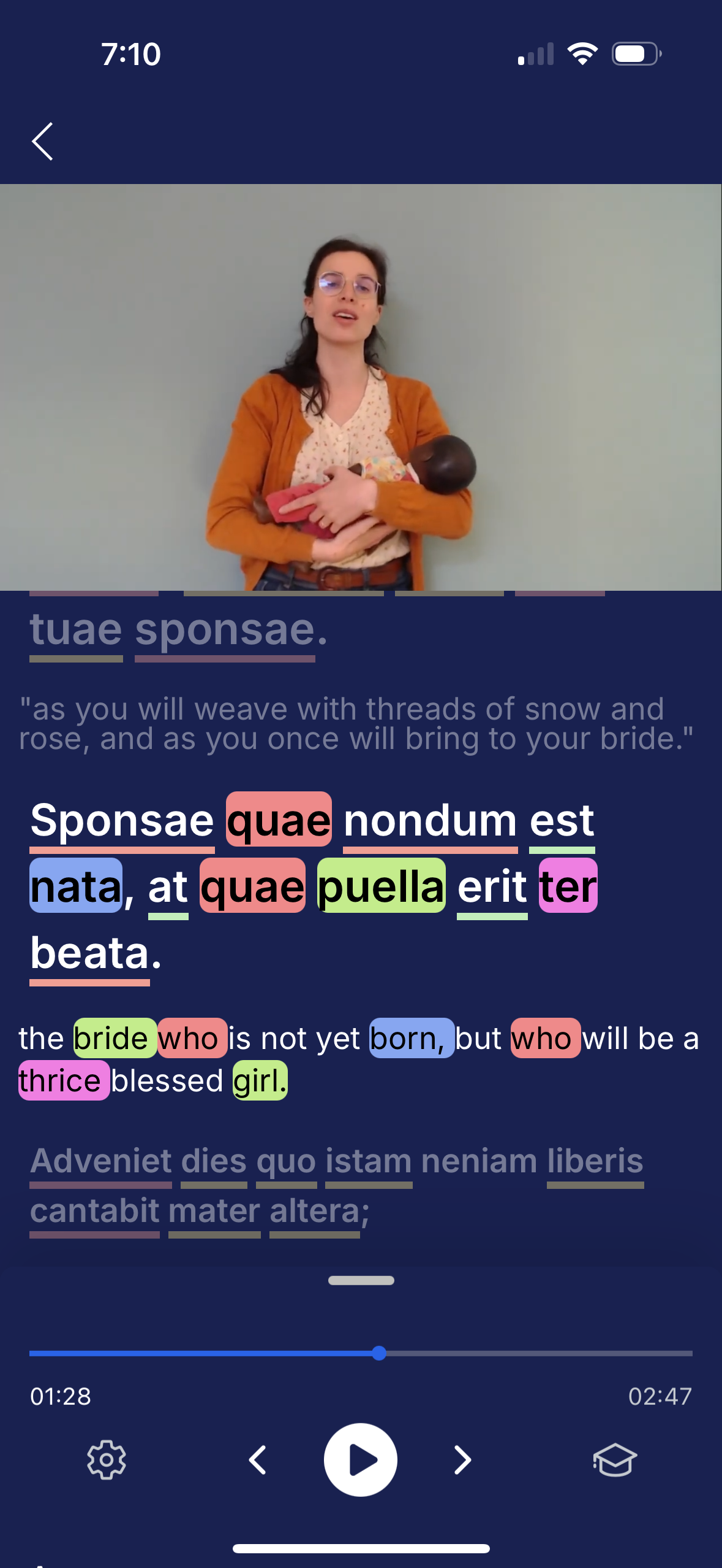 YouTube Video Learning Interface